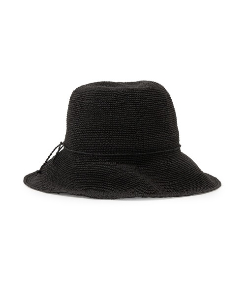 BENELLI（ベネリ）の「【Benelli Montacone（ベネリモンタコーネ）】ペーパーハット（ハット・レディース・キナリ/ダークブラウン/ブラック・FREE）」の5枚目の写真