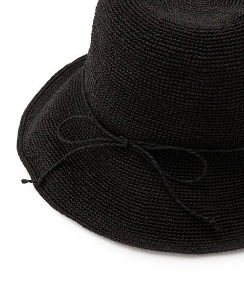 BENELLI（ベネリ）の「【Benelli Montacone（ベネリモンタコーネ）】ペーパーハット（ハット・レディース・キナリ/ダークブラウン/ブラック・FREE）」の7枚目の写真