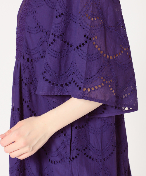 NE QUITTEZ PAS!（ヌキテパ）の「【ne Quittez pas / ヌキテパ】別注COTTONVOILE DOT HEMLA（ワンピース・レディース・ブルー・FREE）」の19枚目の写真