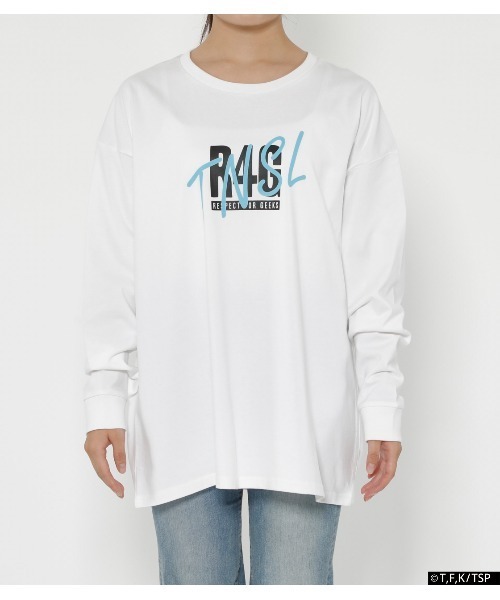 R4G（アールフォージー）の「[転生したらスライムだった件]CHARA L/S TEE - SLIME（Tシャツ/カットソー・レディース・ホワイト・X-LARGE）」の4枚目の写真