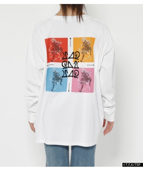 R4G（アールフォージー）の「[転生したらスライムだった件]CHARA L/S TEE - SLIME（Tシャツ/カットソー・レディース・ホワイト・X-LARGE）」の6枚目の写真
