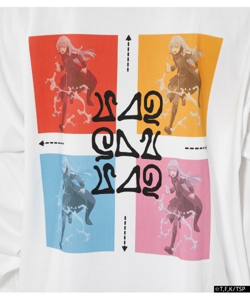 R4G（アールフォージー）の「[転生したらスライムだった件]CHARA L/S TEE - SLIME（Tシャツ/カットソー・レディース・ホワイト・X-LARGE）」の10枚目の写真