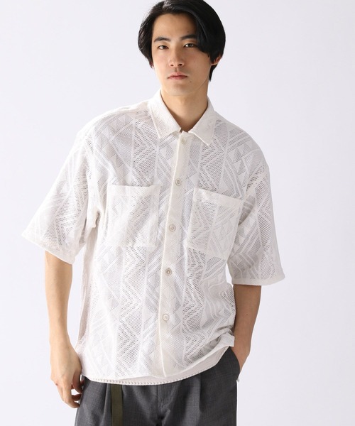 niko and...(ニコアンド)の「INDIA透かし編みシャツ(シャツ/ブラウス・メンズ・ブラック/オフホワイト/モカ・MEDIUM/LARGE)」の21枚目の写真