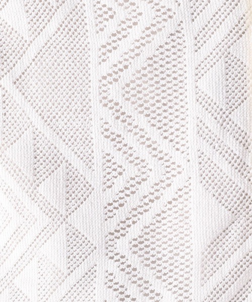 niko and...(ニコアンド)の「INDIA透かし編みシャツ(シャツ/ブラウス・メンズ・ブラック/オフホワイト/モカ・MEDIUM/LARGE)」の14枚目の写真