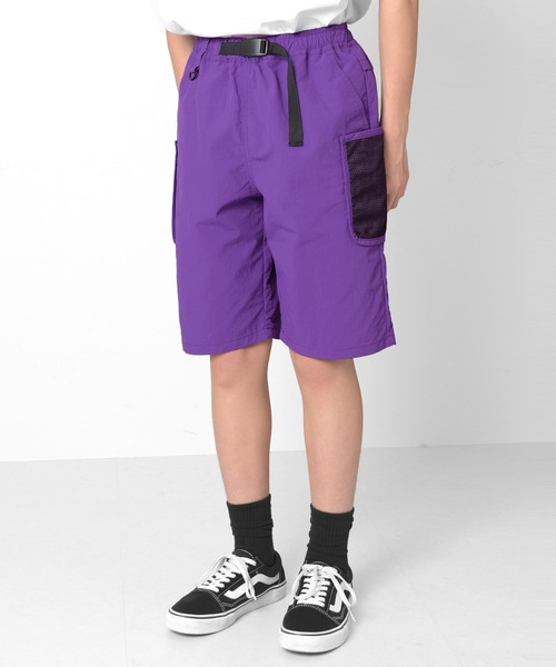 GLAZOS(グラソス)の「【撥水速乾】ナイロンワッシャー・テックハーフパンツ(その他パンツ・キッズ・ライトグリーン/パープル/ブラック・170cm/140cm/150cm/160cm)」の14枚目の写真