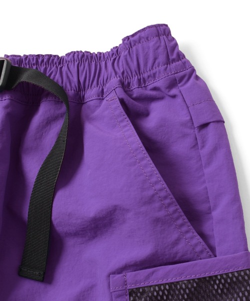 GLAZOS(グラソス)の「【撥水速乾】ナイロンワッシャー・テックハーフパンツ(その他パンツ・キッズ・ライトグリーン/パープル/ブラック・170cm/140cm/150cm/160cm)」の4枚目の写真