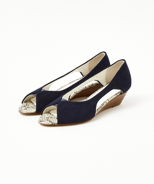 Au BANNISTER（オゥバニスター）の「【販売店舗限定】バタフライウェッジソールパンプス（パンプス・レディース・ブラック/ネイビー/ピンクゴールド・35/36/37/38/39）」の15枚目の写真