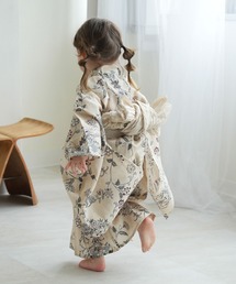 ✅新品【ベージュに紫陽花のブーケ】utatane ウタタネ ひよこ商店 浴衣単品 浴衣 子供 女の子 ひよこ商店 浴衣3点セット ベージュに紫陽花の
