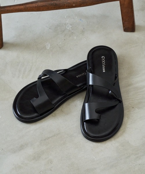 Auntie Rosa Holiday（アンティローザホリデー）の「ストラップトングサンダル（サンダル・レディース・ブラック/ホワイト・SMALL/MEDIUM/LARGE）」の7枚目の写真