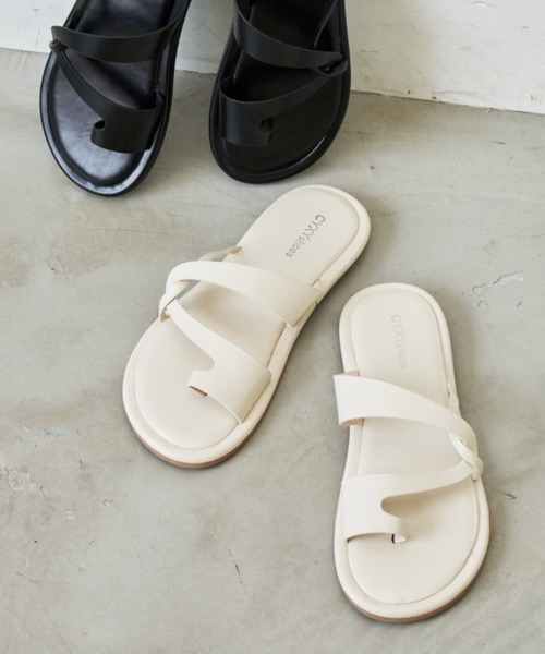 Auntie Rosa Holiday（アンティローザホリデー）の「ストラップトングサンダル（サンダル・レディース・ブラック/ホワイト・SMALL/MEDIUM/LARGE）」の16枚目の写真