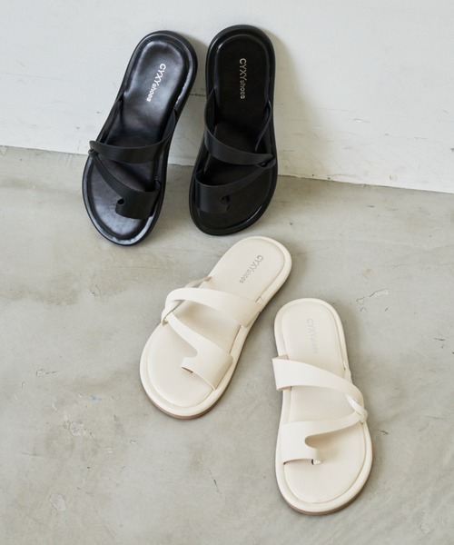 Auntie Rosa Holiday（アンティローザホリデー）の「ストラップトングサンダル（サンダル・レディース・ブラック/ホワイト・SMALL/MEDIUM/LARGE）」の10枚目の写真