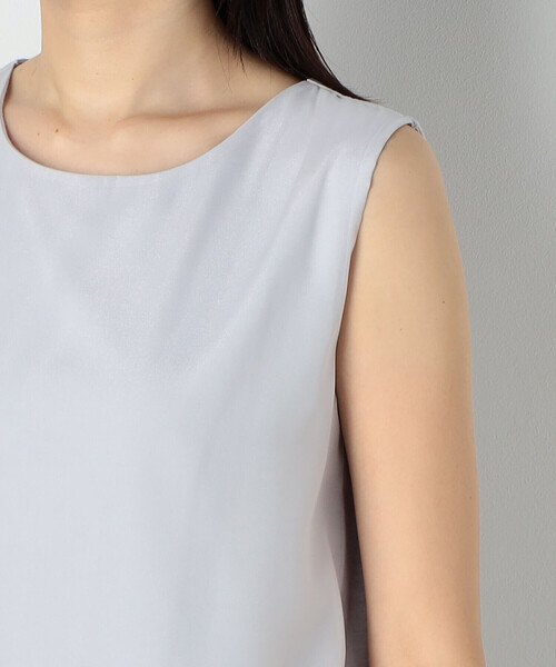 COMME CA ISM(コムサイズム)の「ノースリーブ Tブラウス(シャツ/ブラウス・レディース・ホワイト/ライトグレー/チャコール・SMALL/MEDIUM/LARGE)」の9枚目の写真