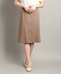 【日本製/洗える】ストレッチ素材Aラインスカート