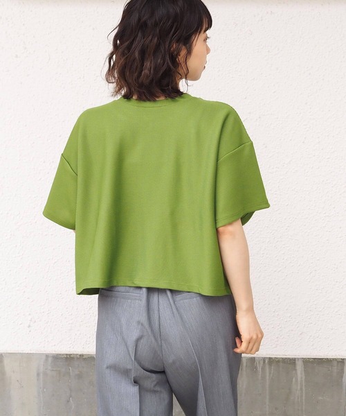 tiptop（ティップトップ）の「ポリテレコダブルジップ半袖カーディガン（カーディガン/ボレロ・レディース・ブルー/アイボリー/ブラック/グリーン・FREE）」の19枚目の写真