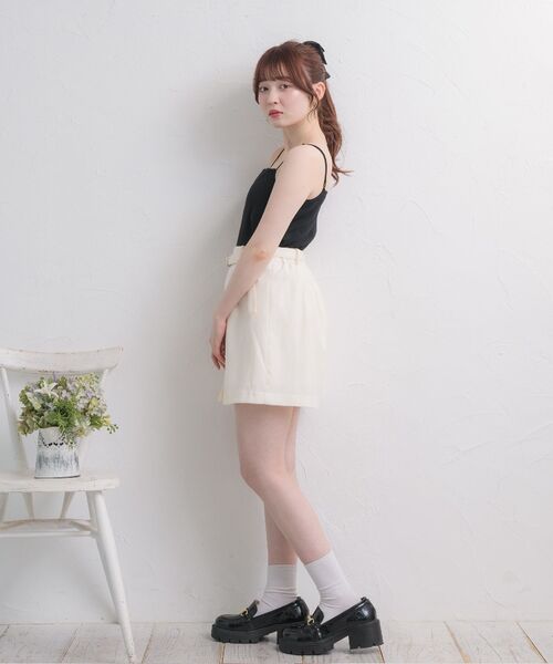 ems excite（エムズエキサイト）の「ベルト付きインタックSPT（その他パンツ・レディース・ライトベージュ/ナチュラル/ブラック・FREE）」の4枚目の写真