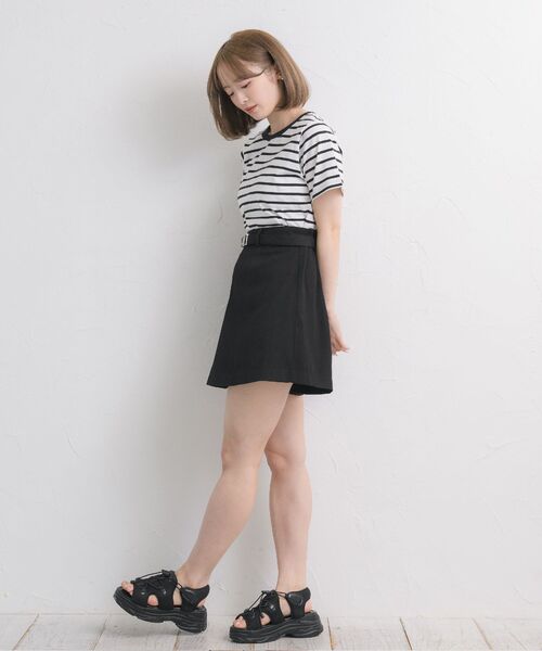 ems excite（エムズエキサイト）の「ベルト付きインタックSPT（その他パンツ・レディース・ライトベージュ/ナチュラル/ブラック・FREE）」の21枚目の写真