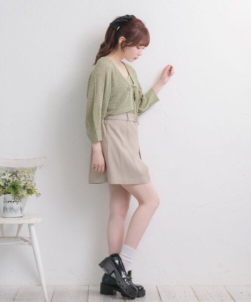 ems excite（エムズエキサイト）の「ベルト付きインタックSPT（その他パンツ・レディース・ライトベージュ/ナチュラル/ブラック・FREE）」の7枚目の写真