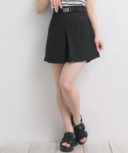 ems excite（エムズエキサイト）の「ベルト付きインタックSPT（その他パンツ・レディース・ライトベージュ/ナチュラル/ブラック・FREE）」の2枚目の写真