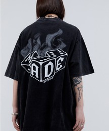 『SILVER BULLET SELECT AP/シルバーバレットセレクト』サイコロデザインピグメントビッグTEE【Y】【CN】