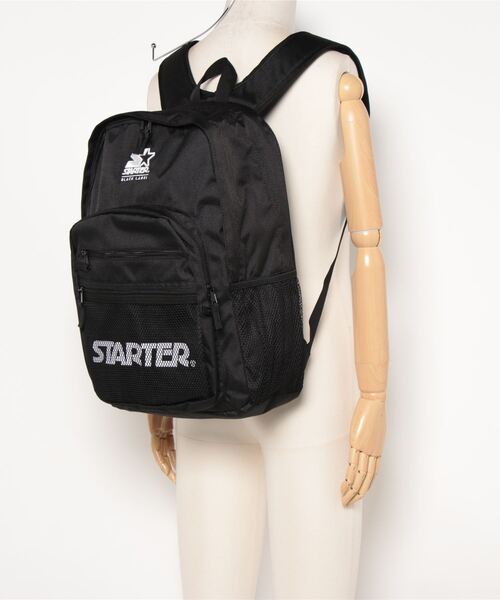 STARTER（スターター）の「【STARTER / スターター】メッシュポケット バックパック（バックパック/リュック・メンズ・ブラック・ONESIZE）」の4枚目の写真