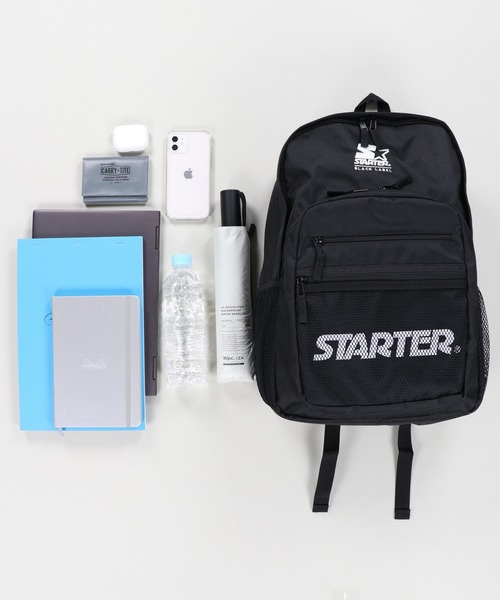STARTER（スターター）の「【STARTER / スターター】メッシュポケット バックパック（バックパック/リュック・メンズ・ブラック・ONESIZE）」の5枚目の写真