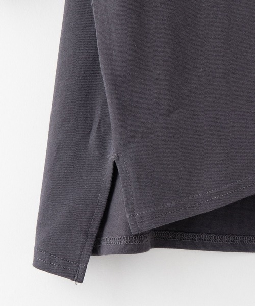 fort point(フォーポイント)の「【FORT POINT/フォートポイント】ナチュラル派のシンプル刺繍Tシャツ 5分袖 オーバーサイズ ビッグシルエット(Tシャツ/カットソー・レディース・チャコールグレー/ラベンダー/ライトグリーン/オフホワイト・FREE)」の12枚目の写真