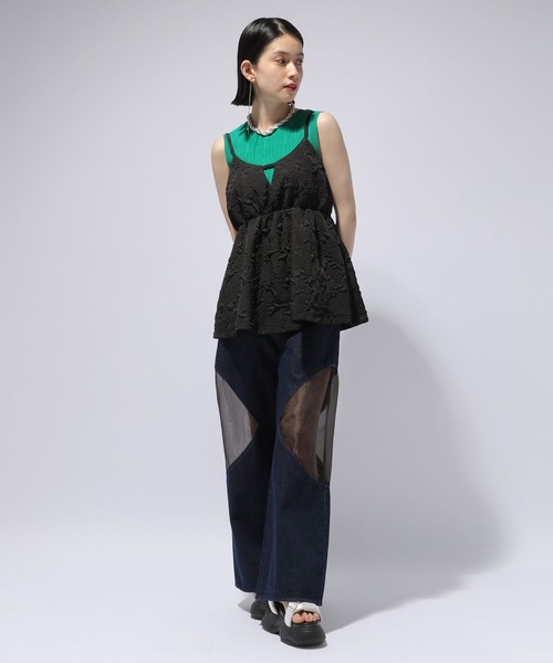 HARE（ハレ）の「シアードッキングデニムパンツ(HARE)（デニムパンツ 