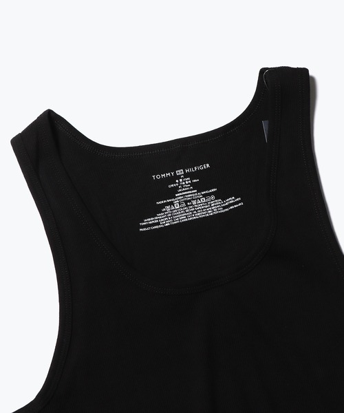 TOMMY HILFIGER(トミーヒルフィガー)の「Tommy Hilfiger/トミーヒルフィガー Heritage Cotton Stretch Tank タンクトップ ノースリーブ(タンクトップ・メンズ・ブラック/ヘザーグレー・M/XL/S/L)」の5枚目の写真