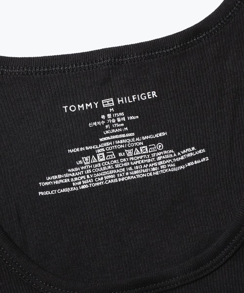TOMMY HILFIGER(トミーヒルフィガー)の「Tommy Hilfiger/トミーヒルフィガー Heritage Cotton Stretch Tank タンクトップ ノースリーブ(タンクトップ・メンズ・ブラック/ヘザーグレー・M/XL/S/L)」の7枚目の写真