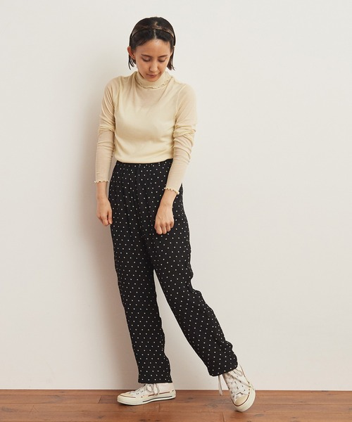 CHILD WOMAN（チャイルドウーマン）の「Kanadeフライス タートルネックプルオーバー（Tシャツ/カットソー・レディース・ピンク/ブルー/オレンジ/ベージュ・FREE）」の8枚目の写真