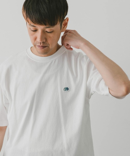 URBAN RESEARCH DOORS(アーバンリサーチドアーズ)の「『別注』GEM SPORTS×DOORS ワッペンショートスリーブTシャツ(Tシャツ/カットソー・メンズ・ブルー系その他/オフホワイト/グリーン/グレー・MEDIUM/LARGE/X-LARGE)」の1枚目の写真