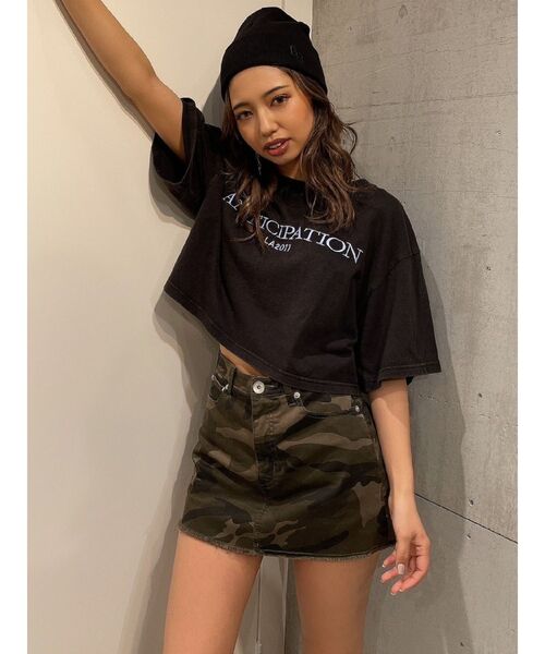 GYDA（ジェイダ）の「ANTICIPATION PROCESSING Tシャツ（Tシャツ/カットソー・レディース・ブラック/ピンク/オフホワイト・FREE）」の2枚目の写真