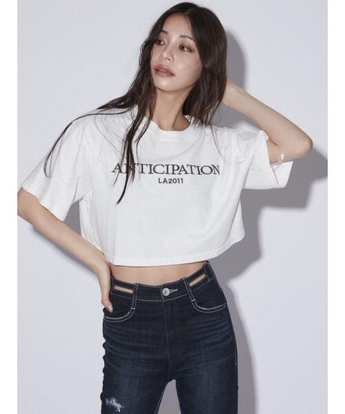 GYDA（ジェイダ）の「ANTICIPATION PROCESSING Tシャツ（Tシャツ/カットソー・レディース・ブラック/ピンク/オフホワイト・FREE）」の5枚目の写真