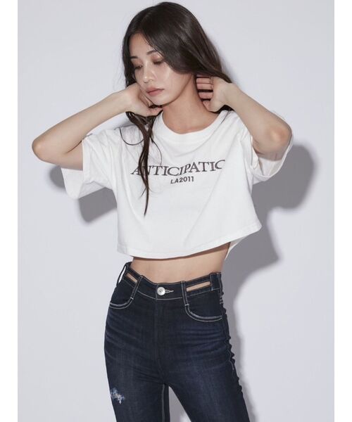 GYDA（ジェイダ）の「ANTICIPATION PROCESSING Tシャツ（Tシャツ/カットソー・レディース・ブラック/ピンク/オフホワイト・FREE）」の6枚目の写真