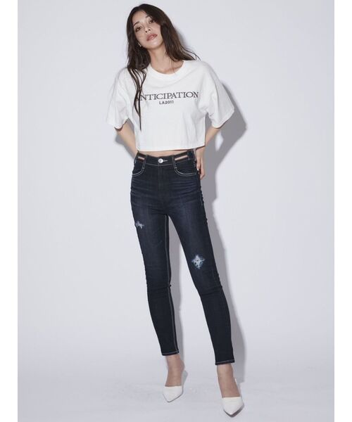 GYDA（ジェイダ）の「ANTICIPATION PROCESSING Tシャツ（Tシャツ/カットソー・レディース・ブラック/ピンク/オフホワイト・FREE）」の7枚目の写真