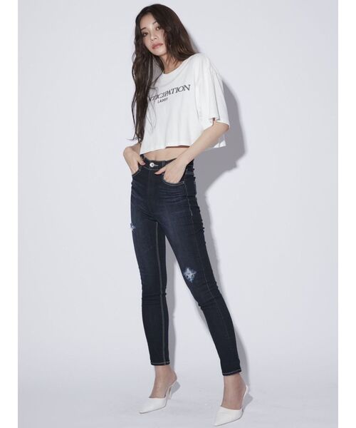 GYDA（ジェイダ）の「ANTICIPATION PROCESSING Tシャツ（Tシャツ/カットソー・レディース・ブラック/ピンク/オフホワイト・FREE）」の8枚目の写真