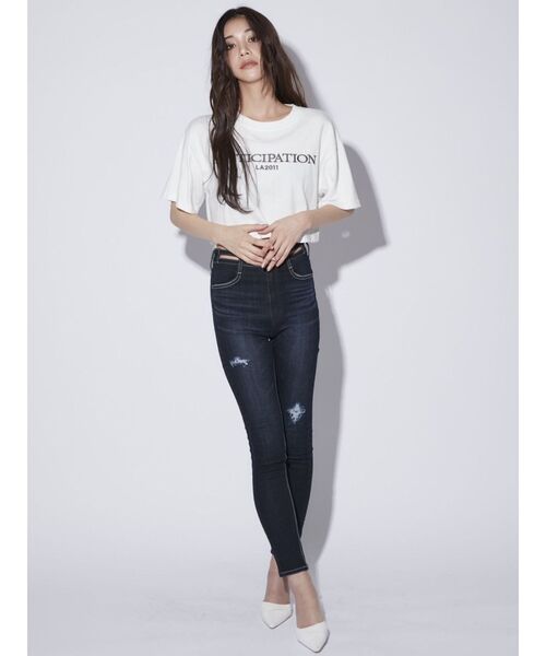 GYDA（ジェイダ）の「ANTICIPATION PROCESSING Tシャツ（Tシャツ/カットソー・レディース・ブラック/ピンク/オフホワイト・FREE）」の9枚目の写真