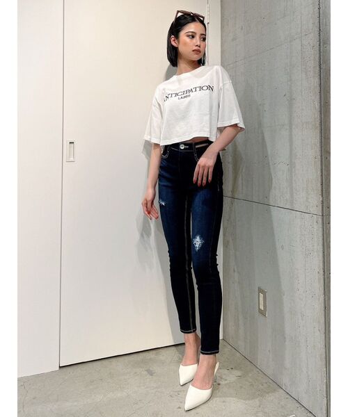 GYDA（ジェイダ）の「ANTICIPATION PROCESSING Tシャツ（Tシャツ/カットソー・レディース・ブラック/ピンク/オフホワイト・FREE）」の19枚目の写真