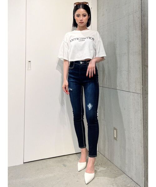 GYDA（ジェイダ）の「ANTICIPATION PROCESSING Tシャツ（Tシャツ/カットソー・レディース・ブラック/ピンク/オフホワイト・FREE）」の20枚目の写真