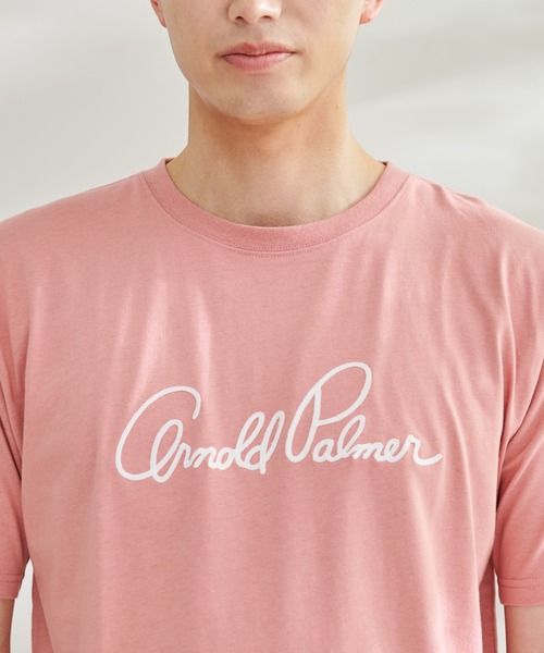 Arnold Palmer（アーノルドパーマー）の「USAコットン 天竺 シェア レガシー ロゴ Tシャツ（Tシャツ/カットソー・レディース・ホワイト/グリーン/ネイビー/ピンク・M/S/XS/L/LL）」の5枚目の写真