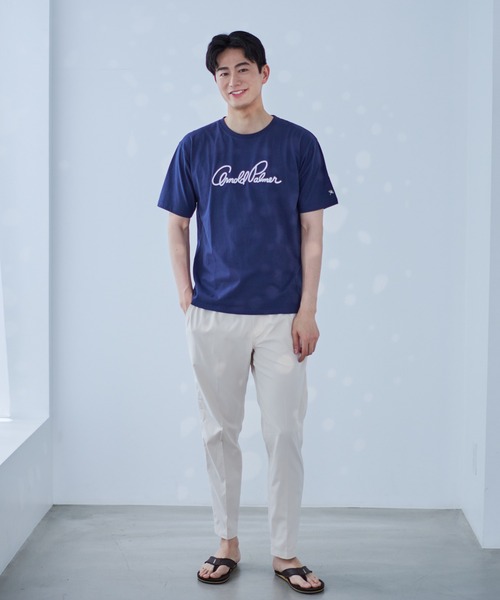 Arnold Palmer（アーノルドパーマー）の「USAコットン 天竺 シェア レガシー ロゴ Tシャツ（Tシャツ/カットソー・レディース・ホワイト/グリーン/ネイビー/ピンク・M/S/XS/L/LL）」の8枚目の写真