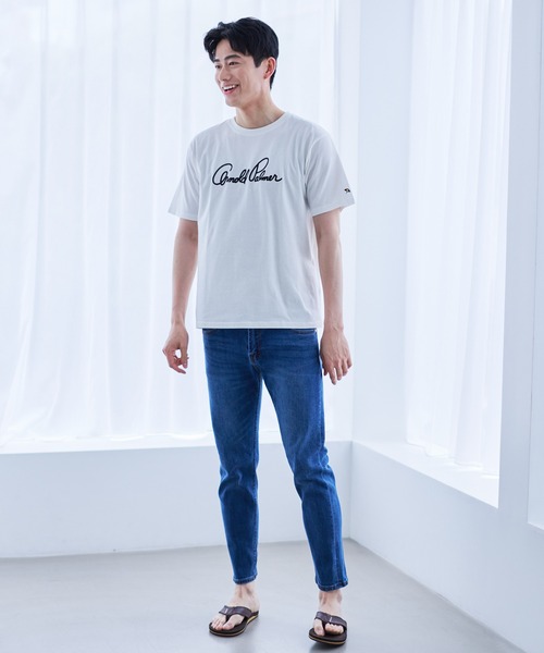 Arnold Palmer（アーノルドパーマー）の「USAコットン 天竺 シェア レガシー ロゴ Tシャツ（Tシャツ/カットソー・レディース・ホワイト/グリーン/ネイビー/ピンク・M/S/XS/L/LL）」の15枚目の写真