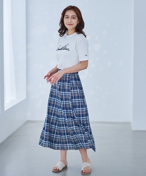 Arnold Palmer（アーノルドパーマー）の「USAコットン 天竺 シェア レガシー ロゴ Tシャツ（Tシャツ/カットソー・レディース・ホワイト/グリーン/ネイビー/ピンク・M/S/XS/L/LL）」の19枚目の写真