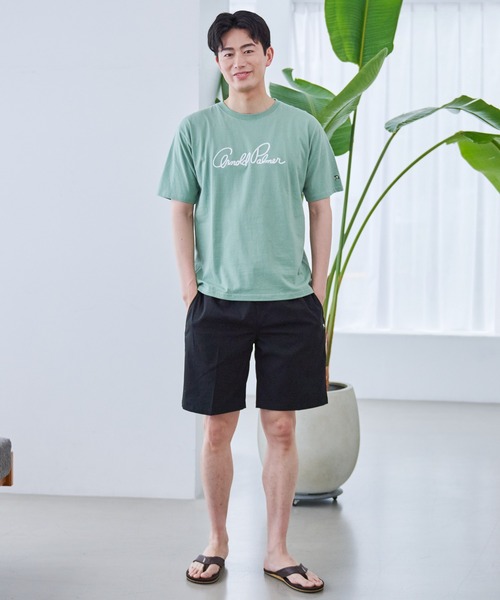 Arnold Palmer（アーノルドパーマー）の「USAコットン 天竺 シェア レガシー ロゴ Tシャツ（Tシャツ/カットソー・レディース・ホワイト/グリーン/ネイビー/ピンク・M/S/XS/L/LL）」の20枚目の写真
