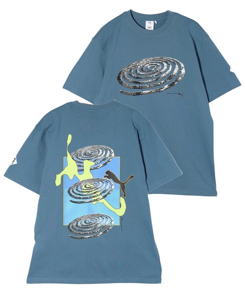 PUMA(プーマ)の「PUMAxP.A.M. GRAPHIC TEE/538810(Tシャツ/カットソー・メンズ・ブラック/ライトイエロー/ブルー/ホワイト・LARGE/MEDIUM)」の4枚目の写真