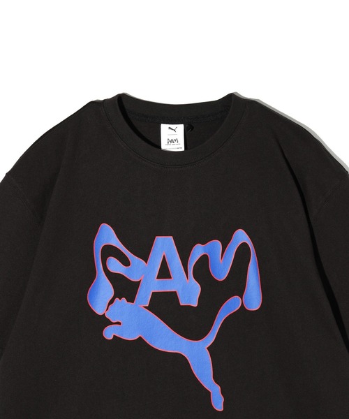 PUMA(プーマ)の「PUMAxP.A.M. GRAPHIC TEE/538810(Tシャツ/カットソー・メンズ・ブラック/ライトイエロー/ブルー/ホワイト・LARGE/MEDIUM)」の8枚目の写真