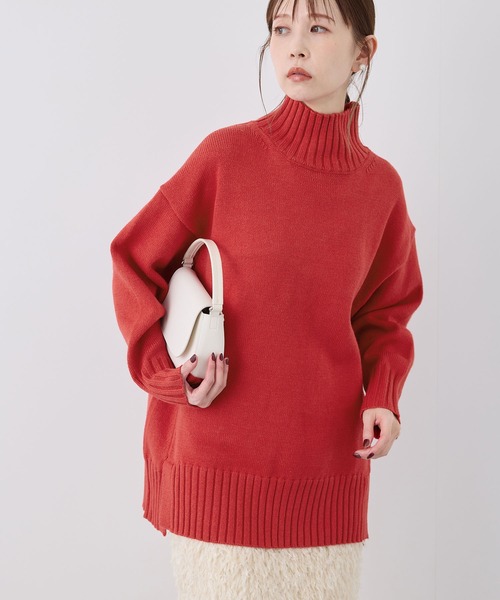 ROPE' PICNIC（ロペピクニック）の「【WEB限定】サイドスリットニット