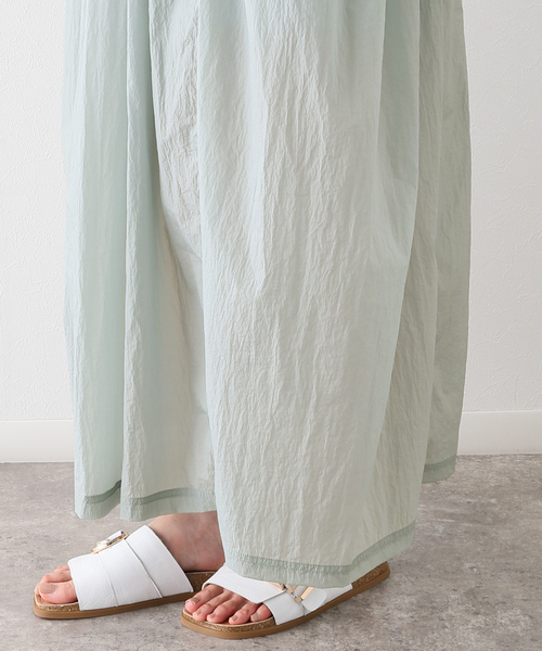 SLOBE IENA(スローブイエナ)の「【AMOMENTO / アモーメント】 SHEER JERSEY DRESSワンピース(ワンピース・レディース・ブルー/ブラック・FREE)」の13枚目の写真