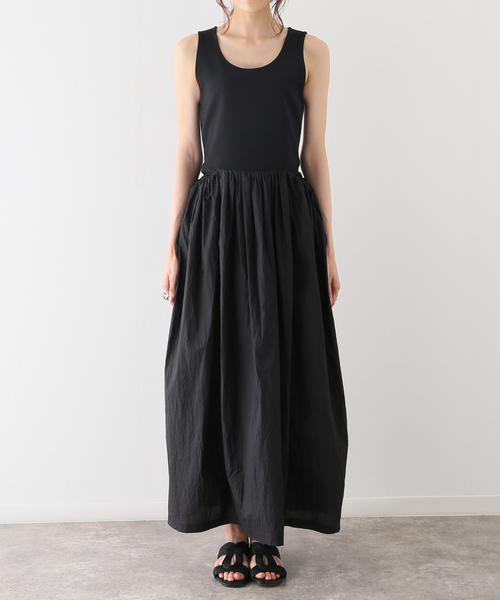 SLOBE IENA(スローブイエナ)の「【AMOMENTO / アモーメント】 SHEER JERSEY DRESSワンピース(ワンピース・レディース・ブルー/ブラック・FREE)」の17枚目の写真