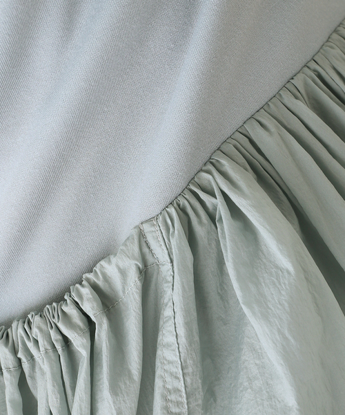 SLOBE IENA(スローブイエナ)の「【AMOMENTO / アモーメント】 SHEER JERSEY DRESSワンピース(ワンピース・レディース・ブルー/ブラック・FREE)」の20枚目の写真